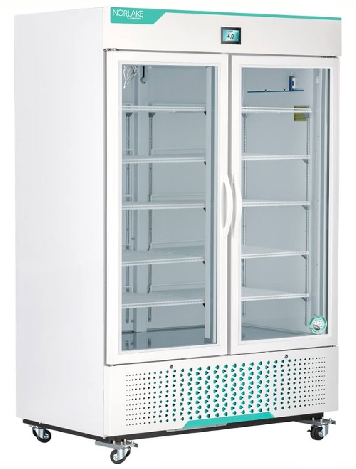 White Diamond Series Medical and Laboratory Glass Door Refrigerator 49 Cu. Ft.