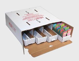 Cardboard MICROSCOPE SLIDE STORAGE BOX