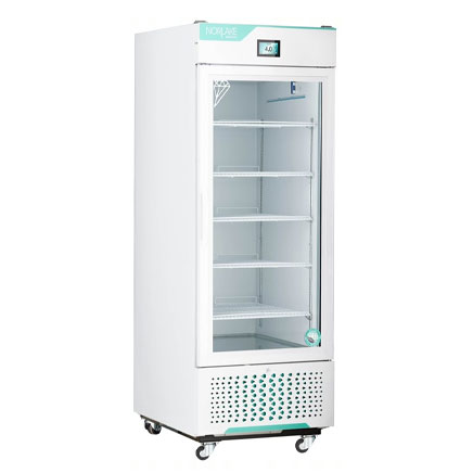 White Diamond Series Medical and Laboratory Glass Door Refrigerator 26 Cu. Ft.